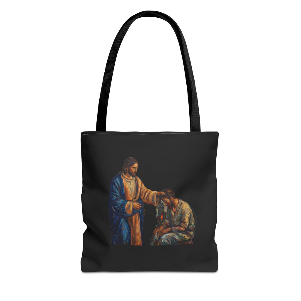 Jesus Heals the Sick Tote Bag | Matthew 8:16 Christian Art Tote