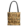 The Story of Jesus Told Through Hieroglyphics | Christian Scripture Art Tote