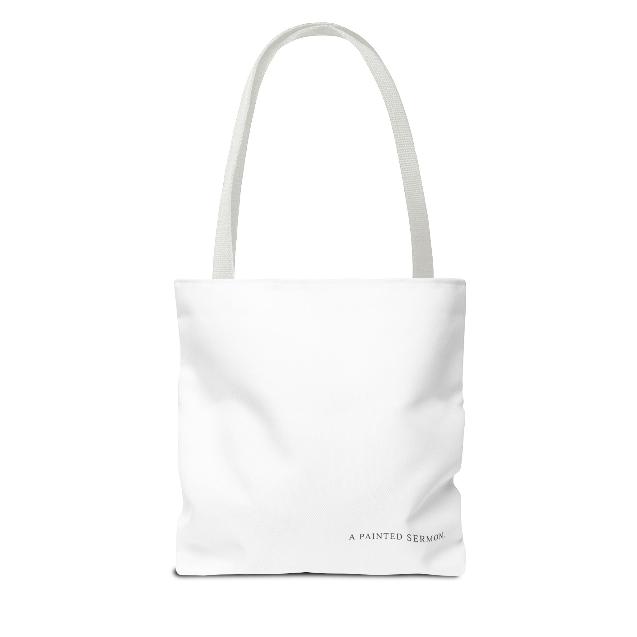 Consider the Lilies | Luke 12:27 Scripture Illustration | Christian Scripture Art Tote