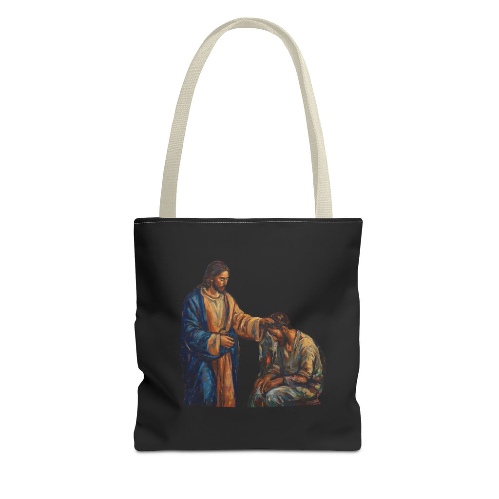 Jesus Heals the Sick Tote Bag | Matthew 8:16 Christian Art Tote