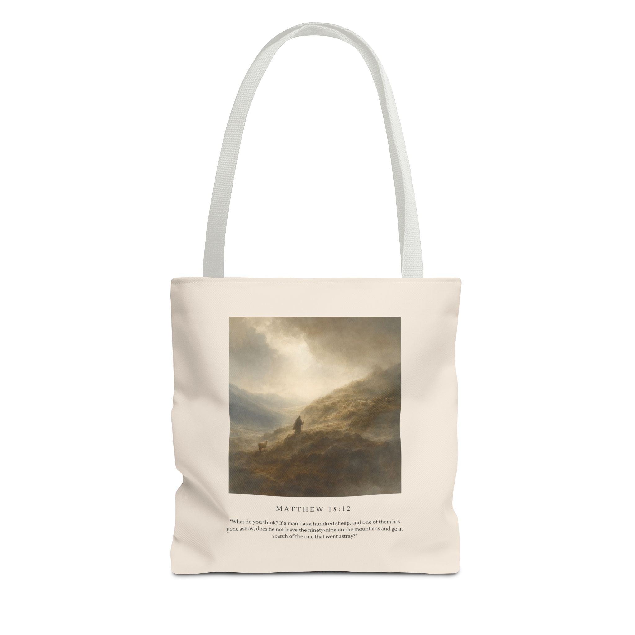 The Parable of the wandering sheep — Matthew 18:12 Art Summer Tote Bag