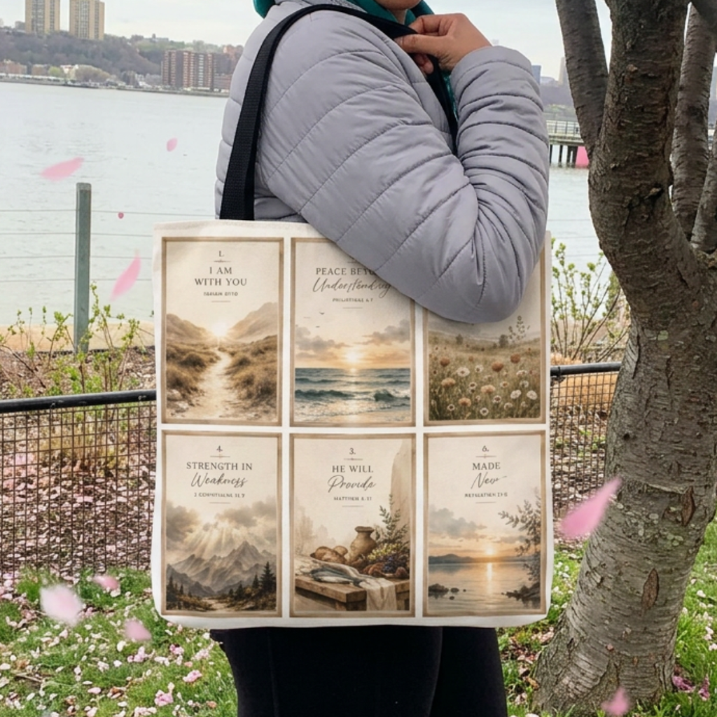 The Promises of God | Christian Scripture Art Tote