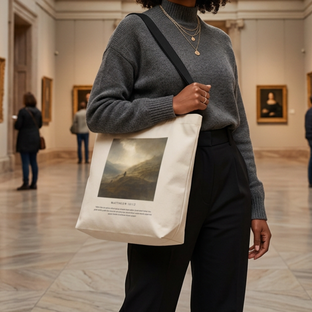 The Parable of the wandering sheep — Matthew 18:12 Art Summer Tote Bag