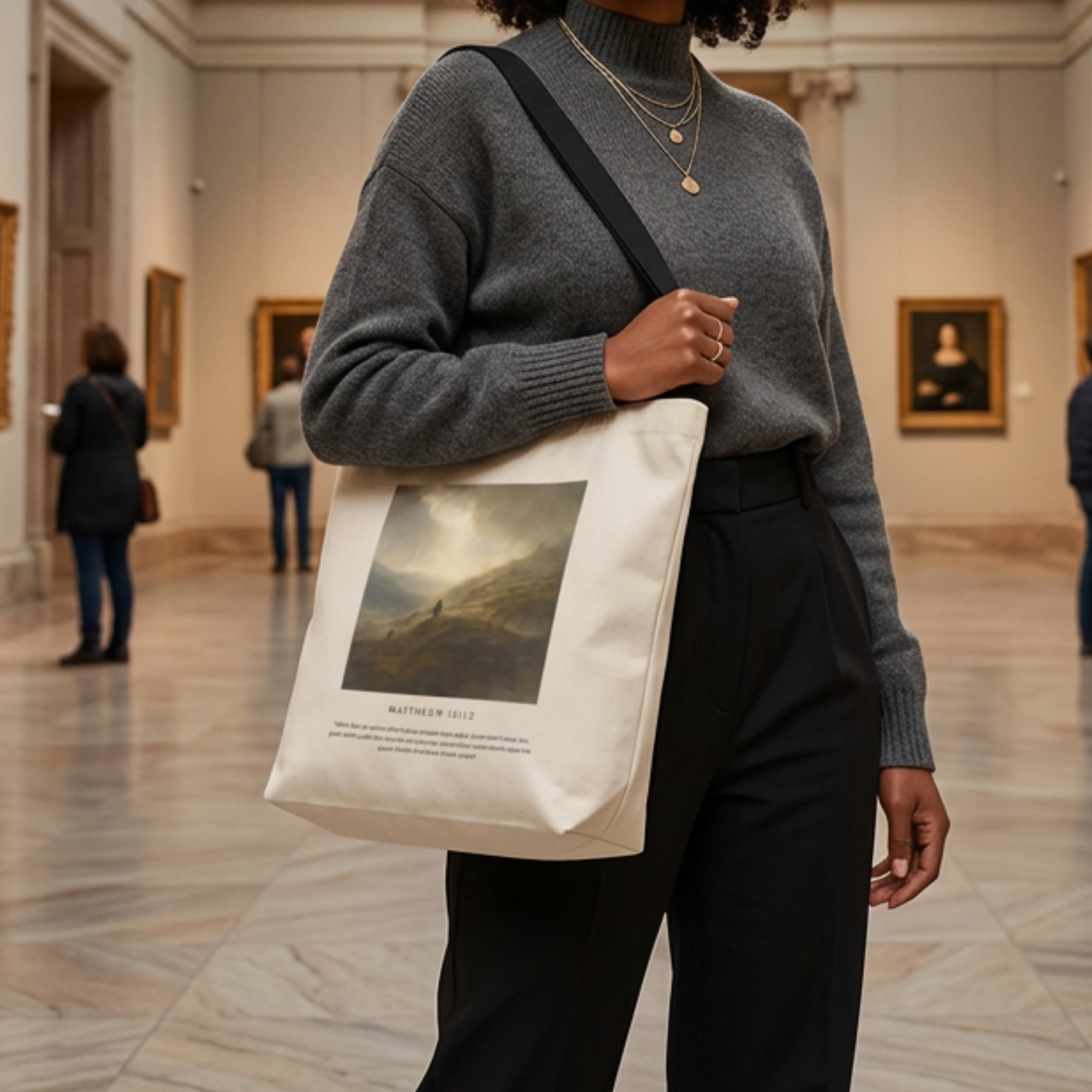The Parable of the wandering sheep — Matthew 18:12 Art Summer Tote Bag