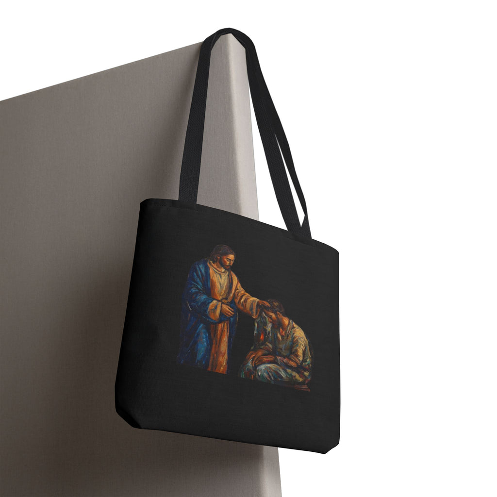 Jesus Heals the Sick Tote Bag | Matthew 8:16 Christian Art Tote