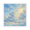 'Look Up, God Created All That' | Square Christian Vinyl Sticker