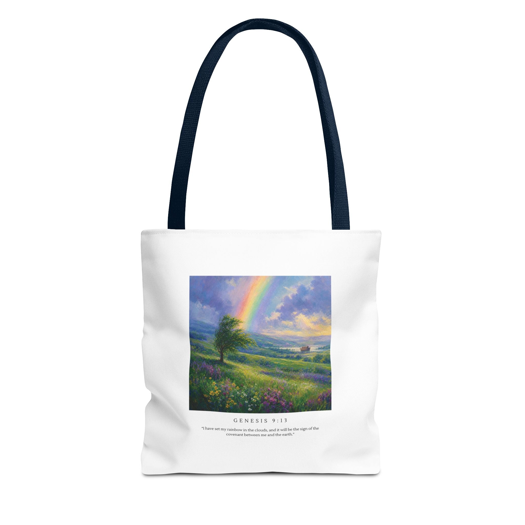 A sign of God's Promise— Genesis 9:13 Christian Summer Art Tote